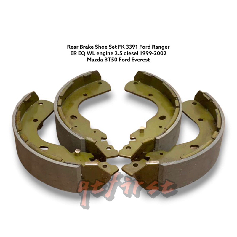 Rear Brake Shoe Set FK 3391 Ford Ranger ER EQ WL engine 2.5 diesel 1999 ...