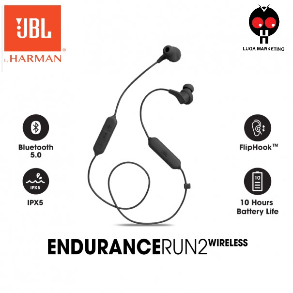 JBL Endurance Run BT Wireless Bluetooth Headphones In-ear Sport  Headsets Sweat-proof Earphone Magnetic Suction