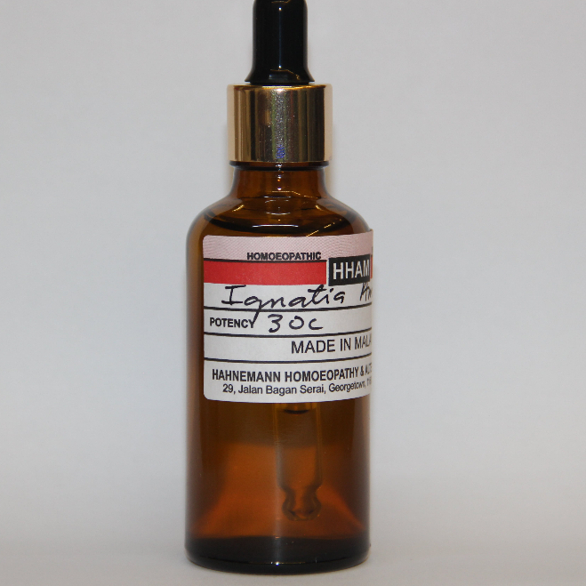 IGNATIA AMARA 30C HOMEOPATHIC REMEDY grief, anxiety and depression