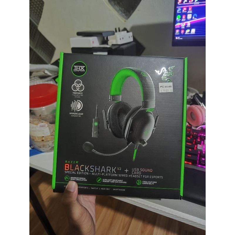 Razer Blackshark V2 + USB Soundcard (USED) | Shopee Malaysia