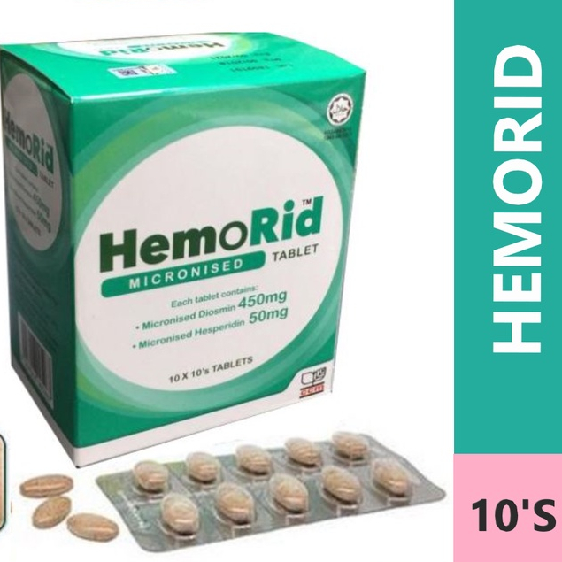 HEMO RID HEMORID MICRONISED TABLET 10'S Shopee Malaysia