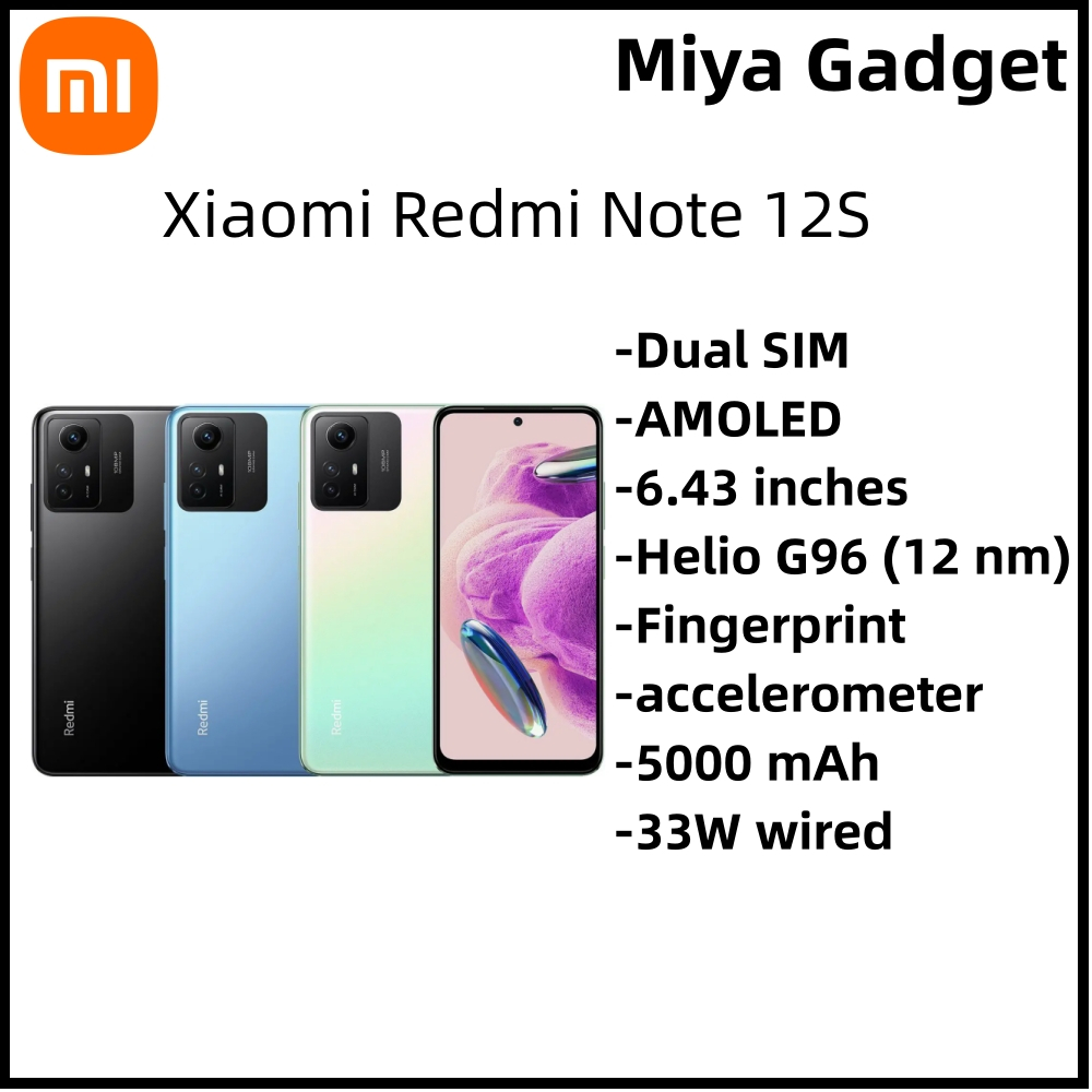 [Malaysia Set] Xiaomi Redmi Note 12S (8GB RAM + 256GB ROM) Original New