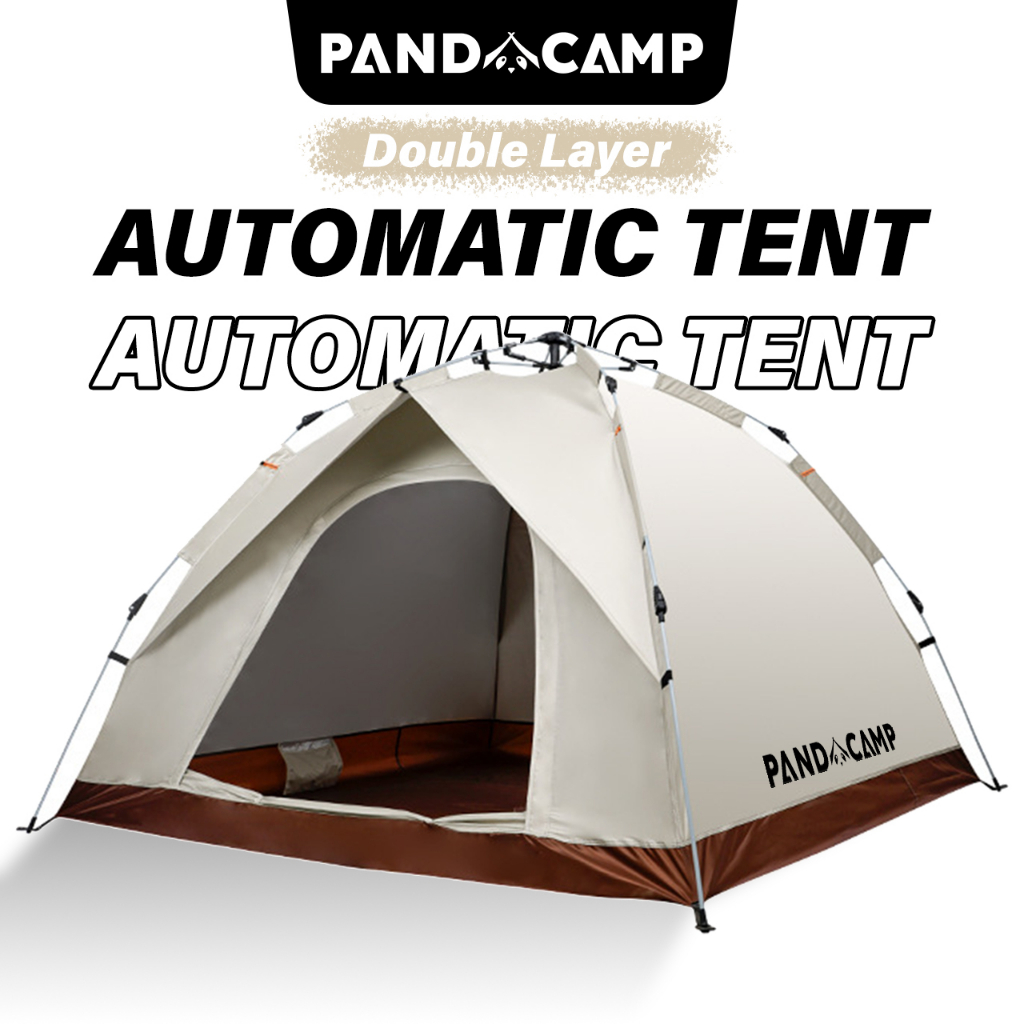 PANDACAMP Khemah Camping Murah Camping Tent Waterproof Auto Tent