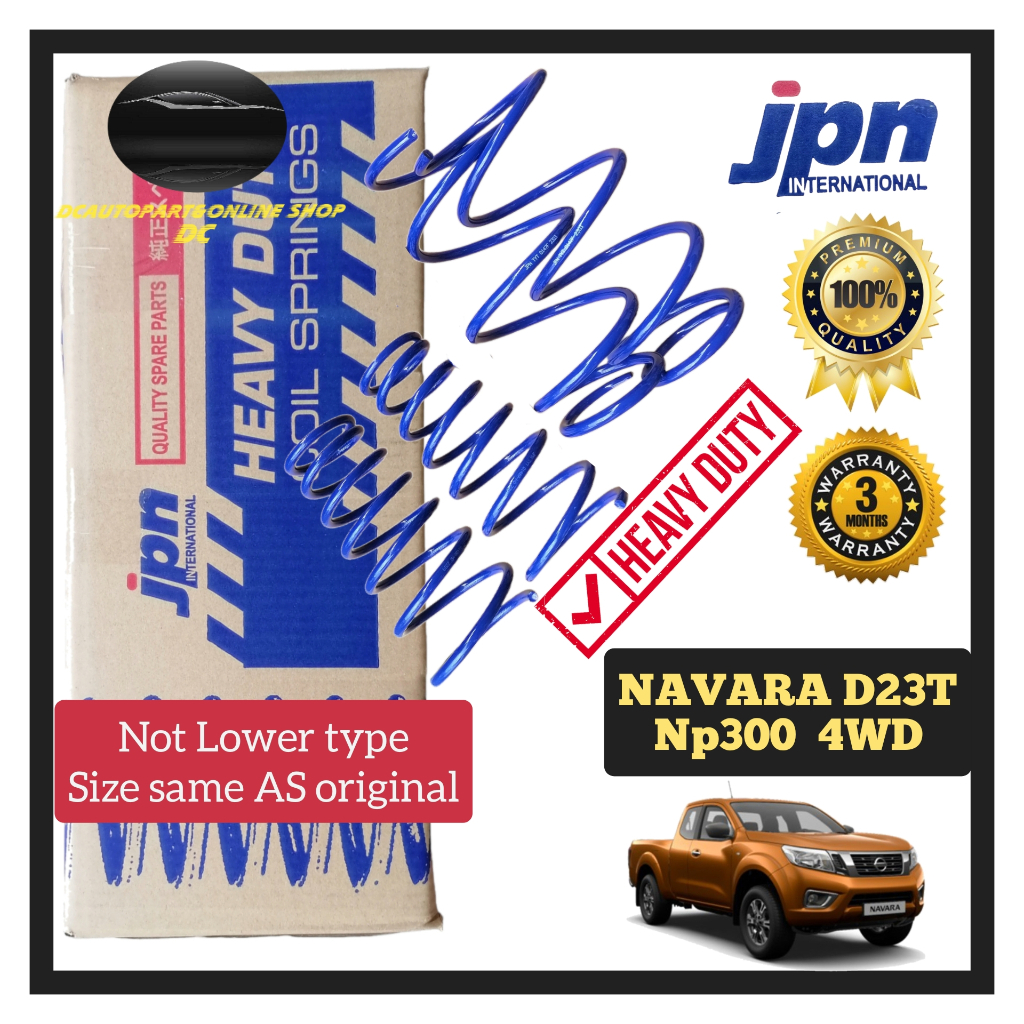 JPN INTERNATIONAL HEAVY DUTY COIL SPRING NISSAN NAVARA D23 4WD NP300 ...