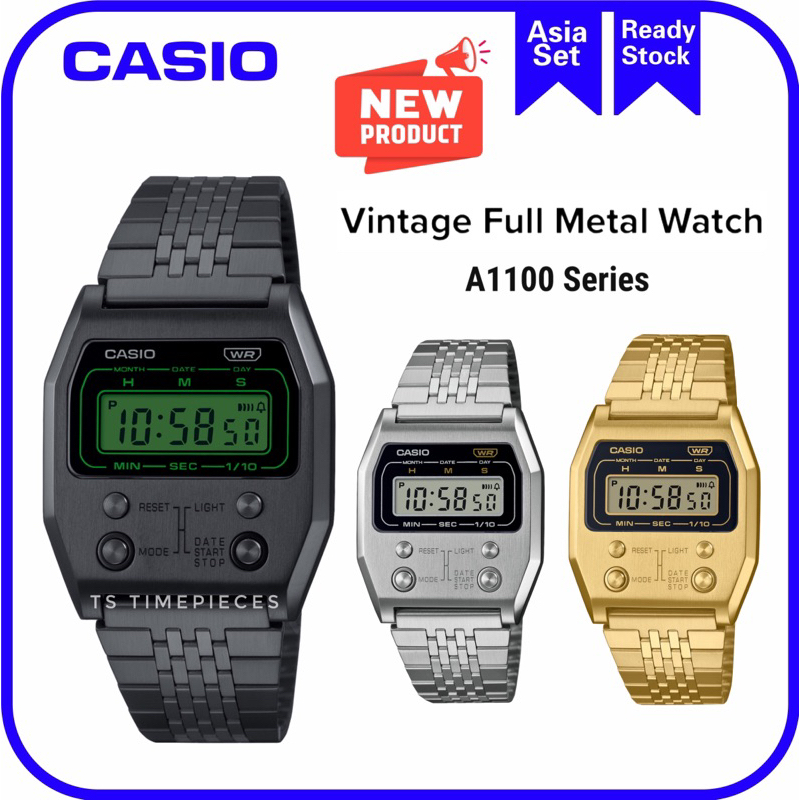 CASIO Vintage Full Metal A1100 Seriea Watches A1100B 1 A1100G 5 A1100D 1 A1100B A1100G A1100D