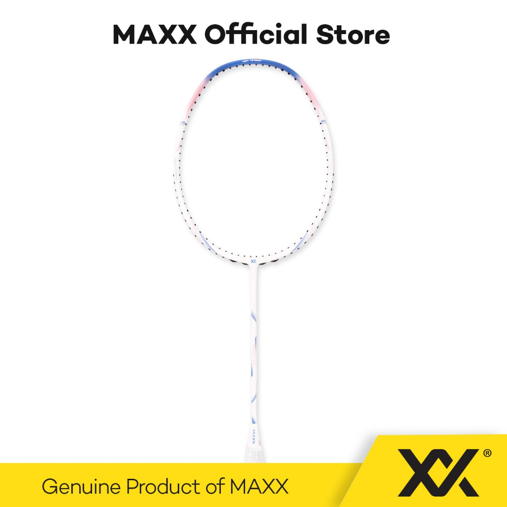 MAXX Badminton Racket CRYSTALYST X3(FREE String + Grip + Single ZIP