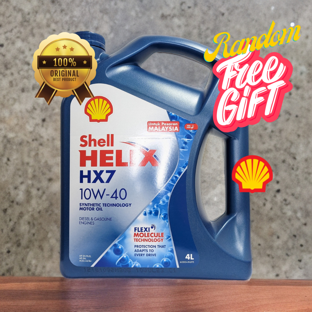 SHELL HELIX HX7 [100% ORIGINAL SHELL MALAYSIA] | Shopee Malaysia