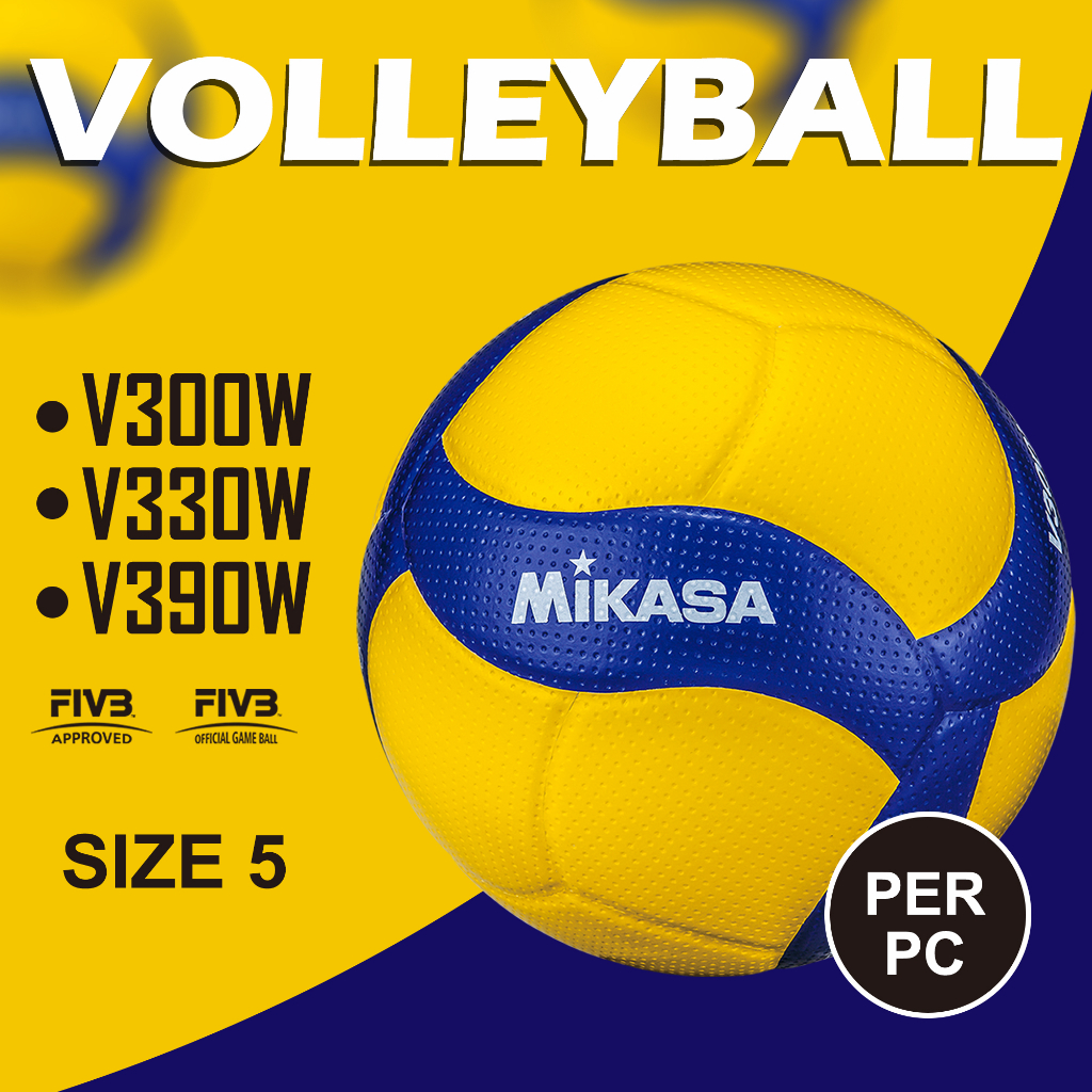 Mikasa Indoor Volleyball Size 5 ( V300W / V330W / V390W ) Bola Tampar