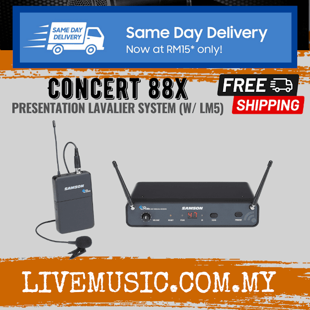 Samson Concert 88x Presentation Wireless Lavalier Microphone