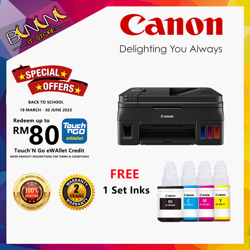 CANON G4010 4IN1 WIFI INKJET PRINTER REFILL INK SYSTEM G 4000 | Shopee ...