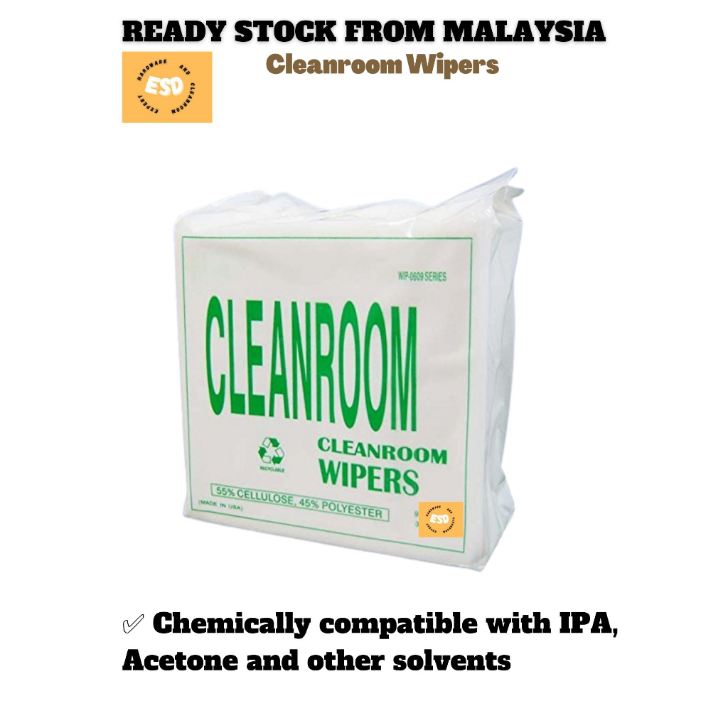 【MALAYSIA READY STOCK】Cleanroom Wipers Cleanroom Polyester Wiper None