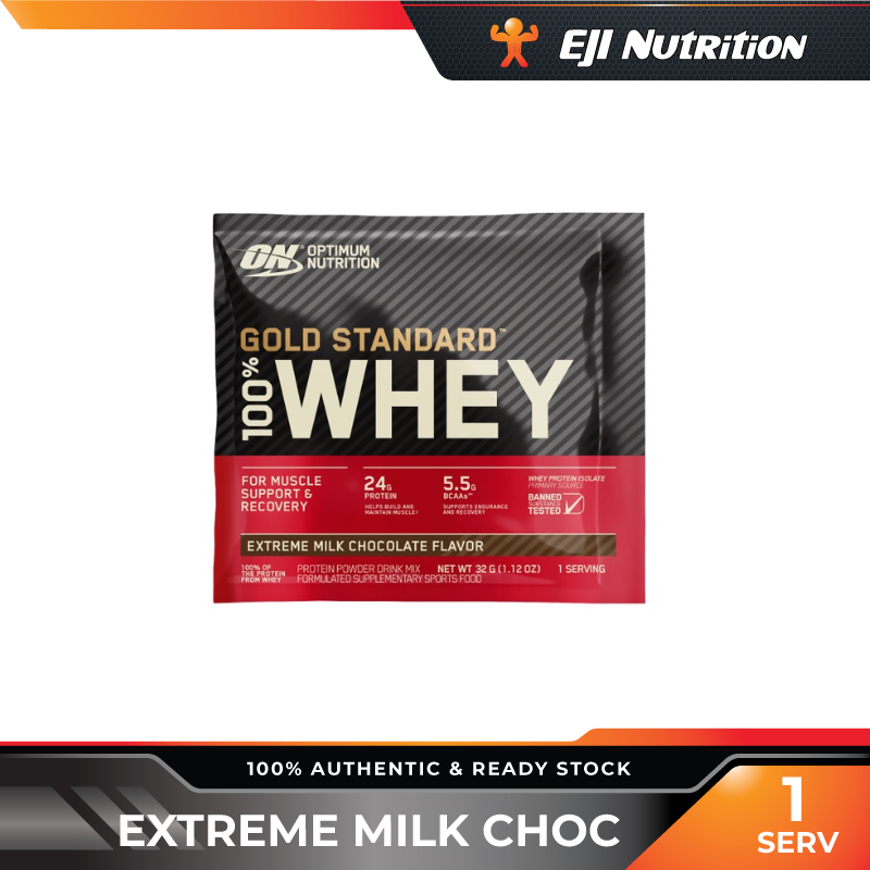 Optimum Nutrition Gold Standard Whey Protein Sachet 1 Sachet Extreme Milk Chocolate Shopee 2915