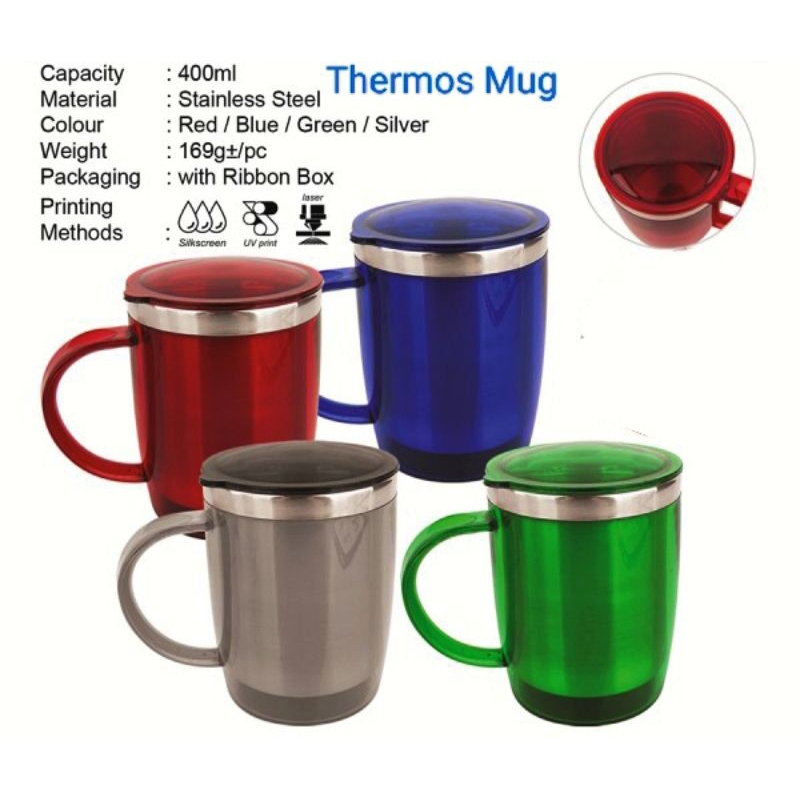 Thermo Mug ( Standard steel 400ml ) Shopee Malaysia