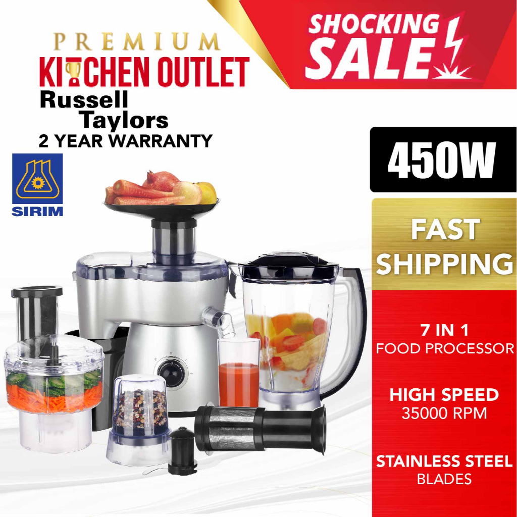 Russell Taylors 7 In 1 MultiFood Processor Blender Juicer B2 Shopee
