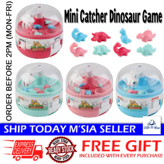 Mini Claw Machine Capsule Catcher Toy 16 Tiny Stuff Dinosaur Fish