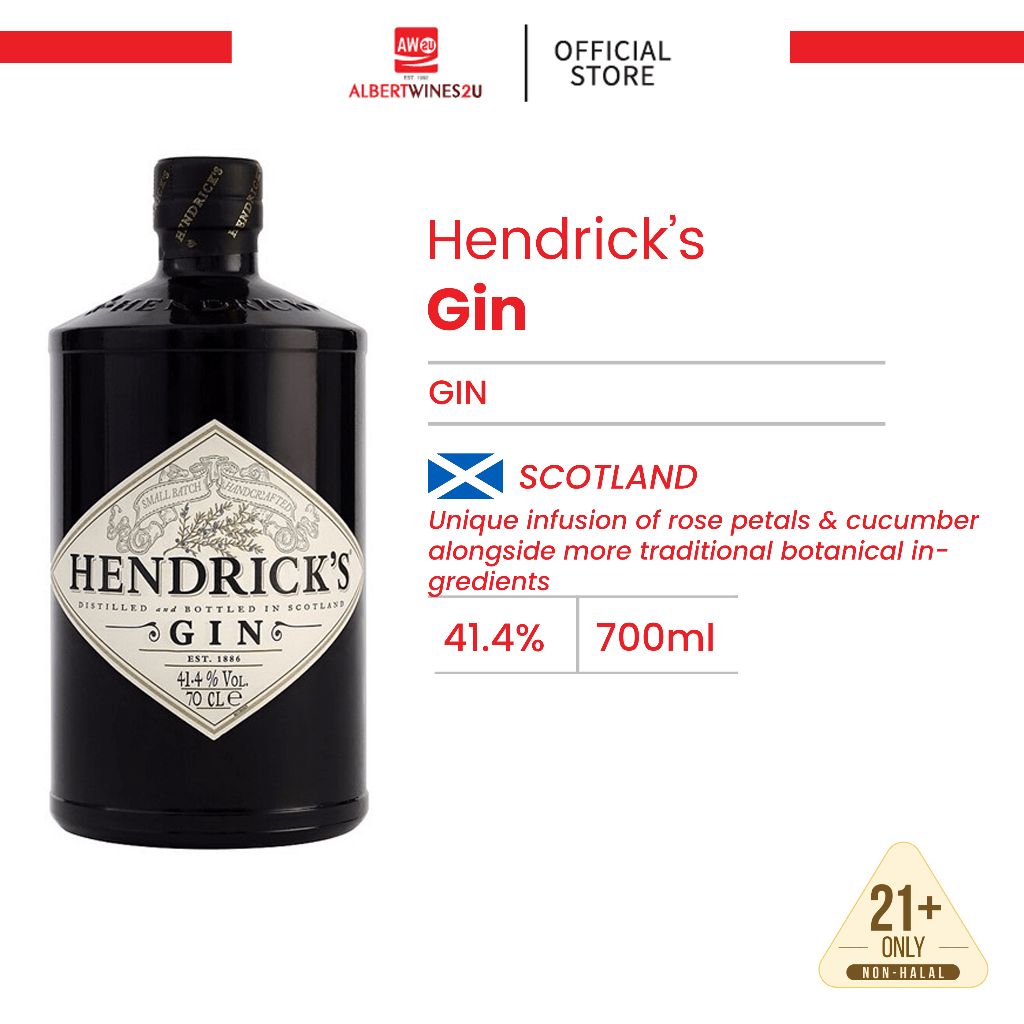 Hendrick's Gin 金酒 琴酒 Shopee Malaysia