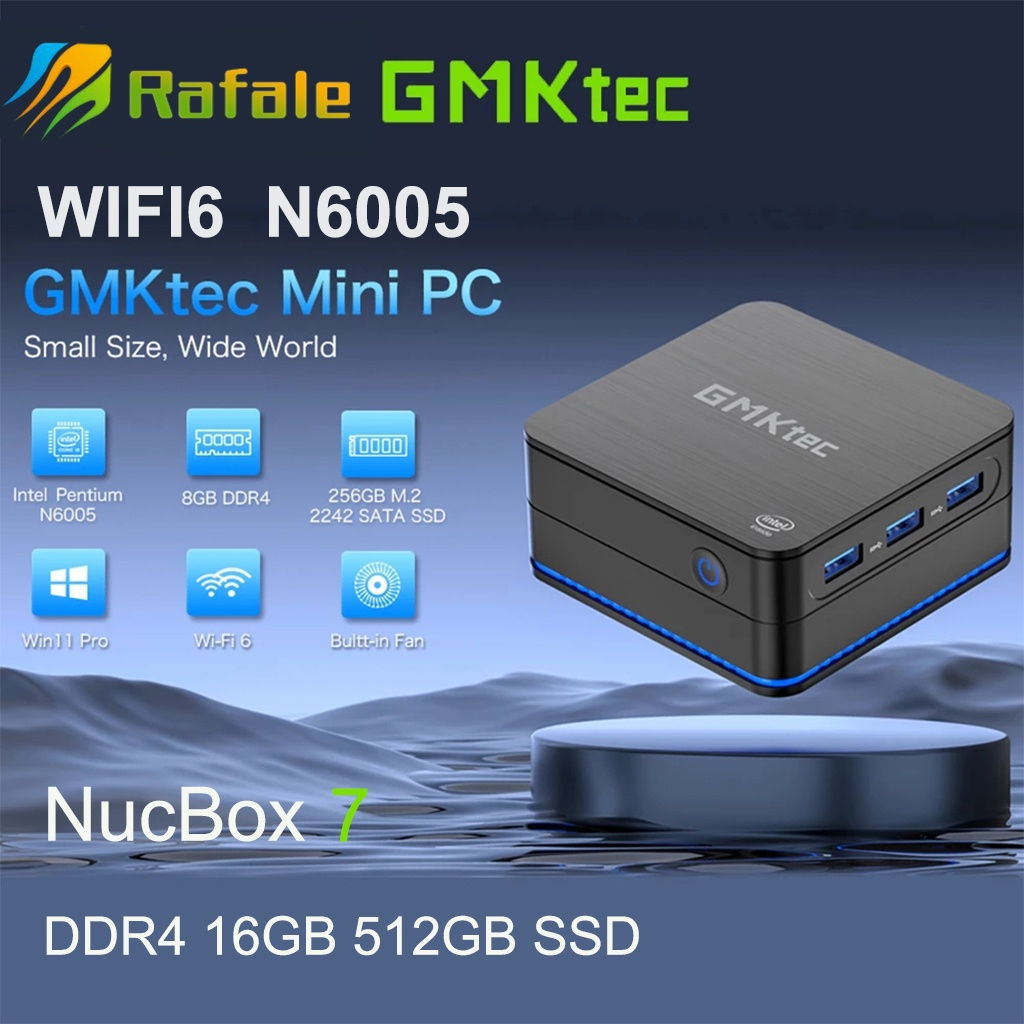 GMKtec NucBox 7 Windows11 Pro Mini PC Intel N6005 DDR4 16GB 512GB