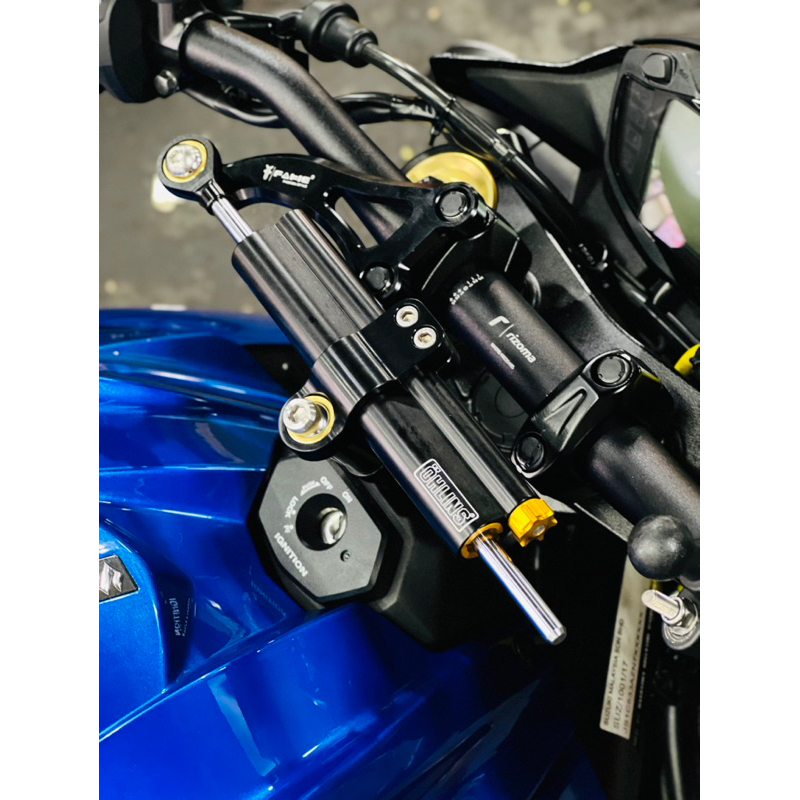 Steering Damper Original Ohlins SD008 + Bracket Suzuki GSX S750 S750 100 Genuine Black PNP