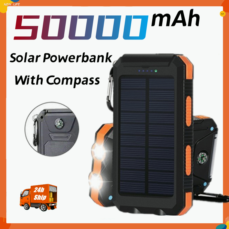 Powerbank Solar 50000mAh Outdoor Solar Energy Waterproof 100% Original ...