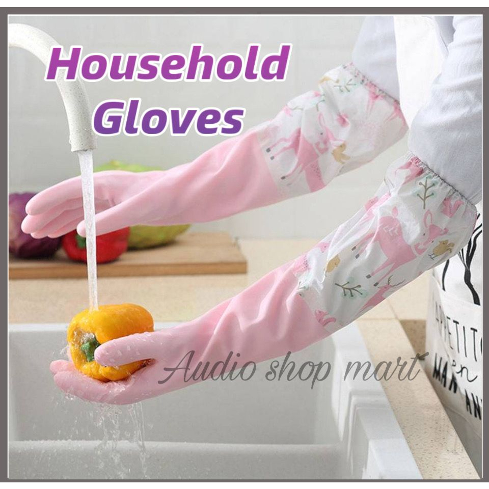 Kitchen Cleaning Gloves Dishwashing Gloves Rubber Gloves Washing Clothes Home Kitchen Durable