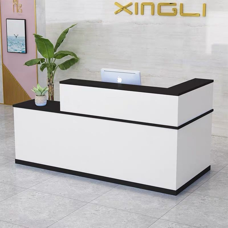 Modern Simple Front Desk Reception Counter Cashier Counter L Shape ...