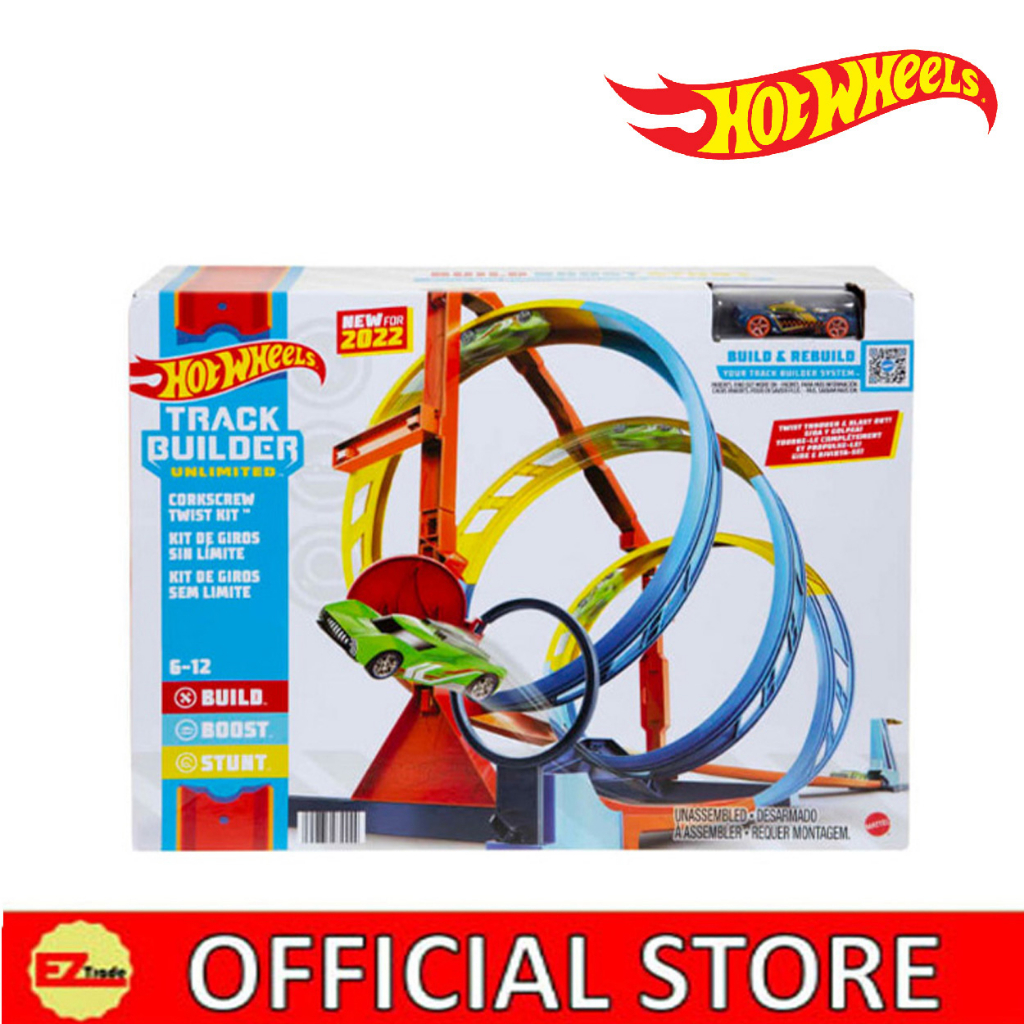 Hot Wheels Track Builder Unlimited Corkscrew Twist Kit Playset & 1