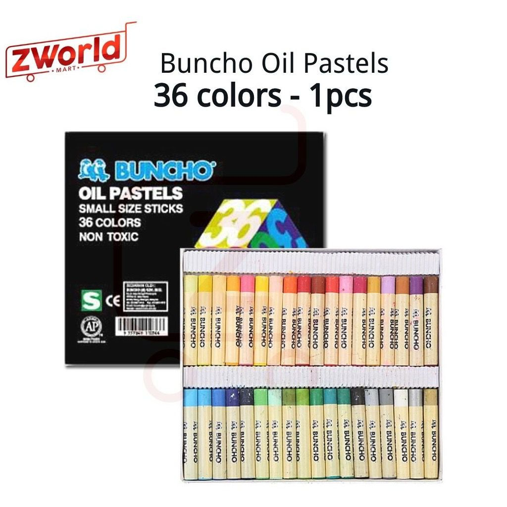 Buncho Oil Pastels / Crayon color / 12 / 16 / 24 / 36 / 48 Color ...