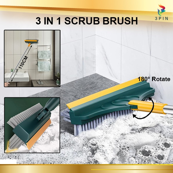 3in1 2in1 Floor Scrub Brush Cleaning Tools Brush Berus Penyapu Tandas
