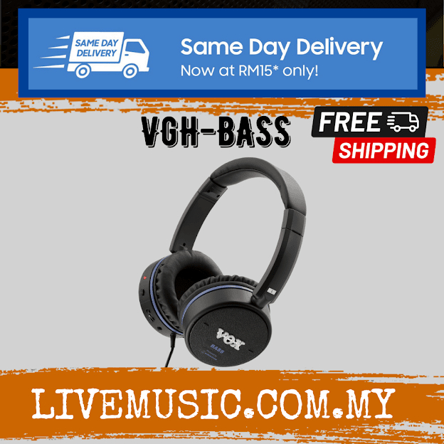 Vox VGH Bass Guitar Headphones with Effects (VGHBass/VGHBass) Shopee