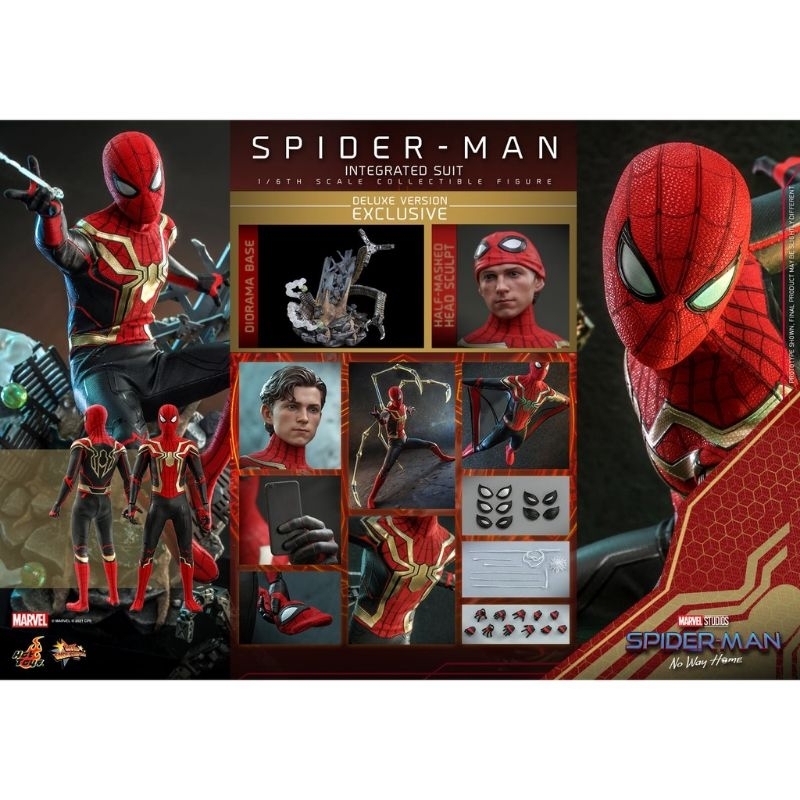 HOT TOYS MMS624 SPIDERMAN INTEGRATED SUIT DELUXE VERSION | Shopee Malaysia