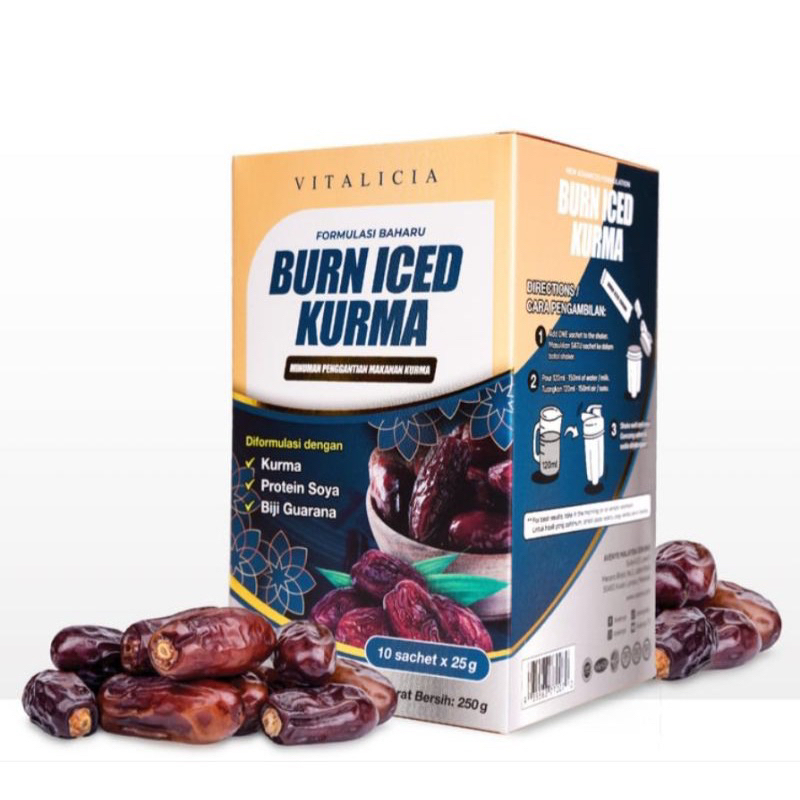 ORIGINAL Burn Iced Kurma AVENYS VITALICIA Shopee Malaysia