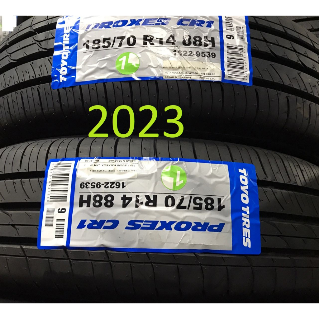 185/70R14 185 70 14 TOYO CR1 Car Tyre Tire Kereta Tayar Wheel Rim 14 ...