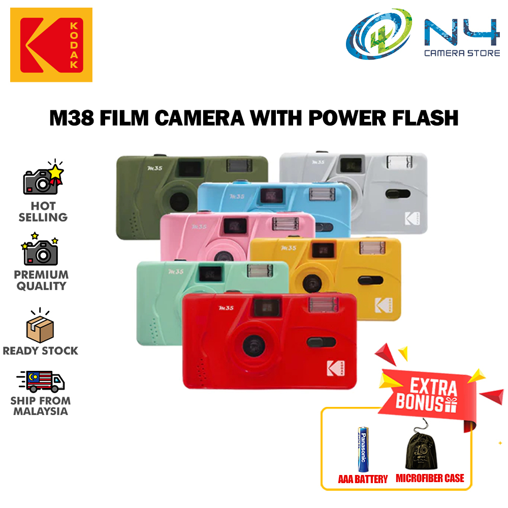 Kodak M38 Film Camera Nondisposable Flash Pointandshoot Film Camera