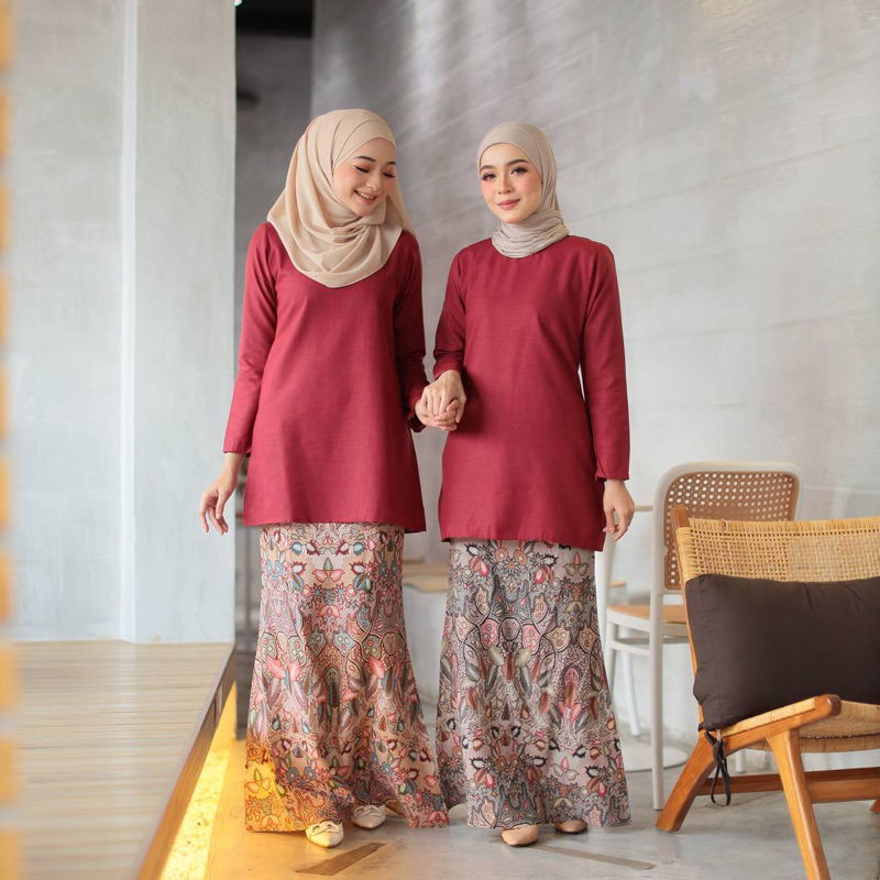 Nawara Kurung Moden Batik Raya 2023 | Shopee Malaysia