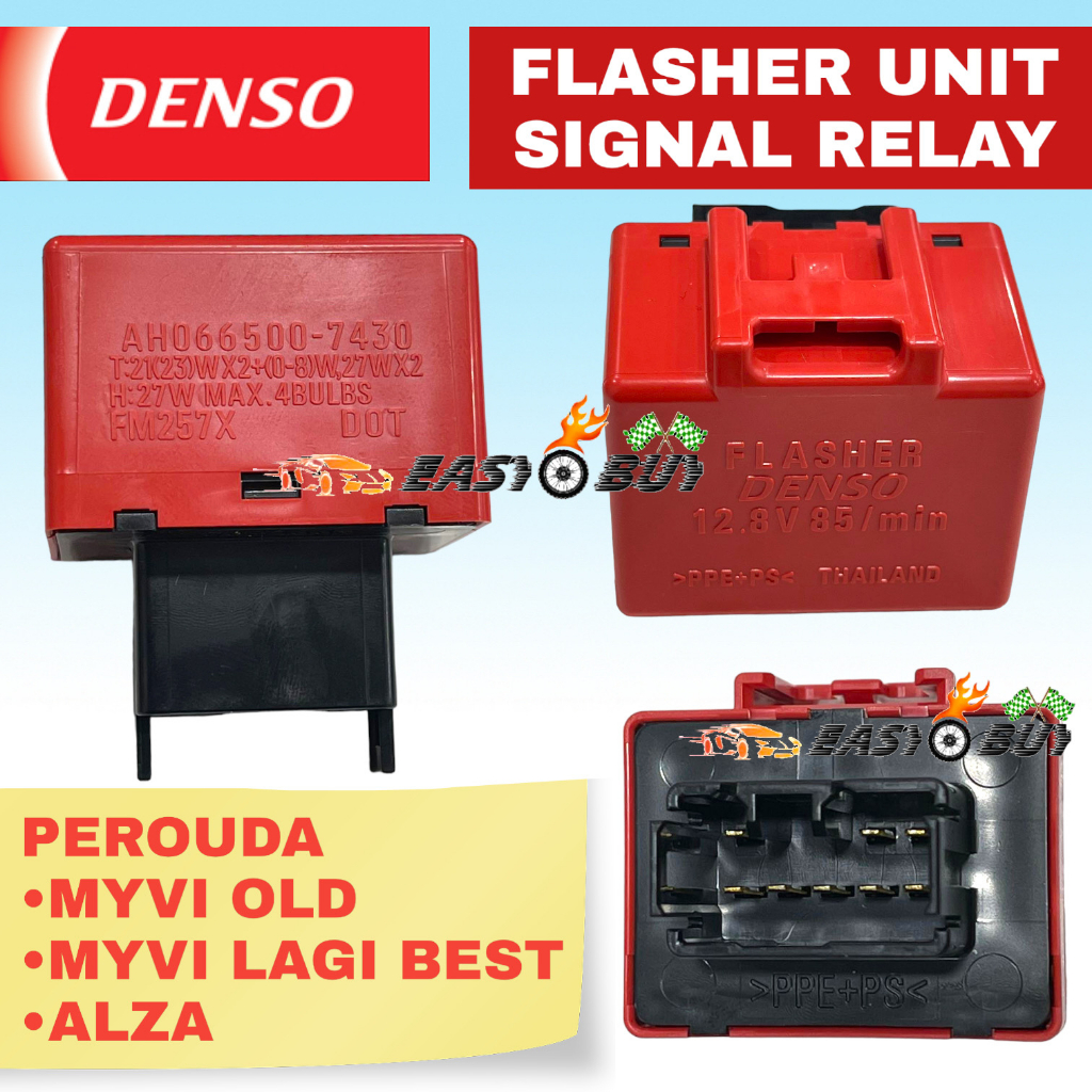 ( 100 ORIGINAL DENSO ) FLASHER UNIT RELAY / SIGNAL RELAY PERODUA