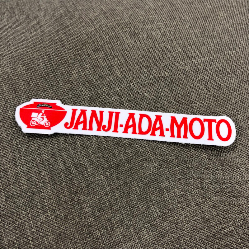 Janji Ada Moto Aji No Moto sticker Stickmaniac | Shopee Malaysia