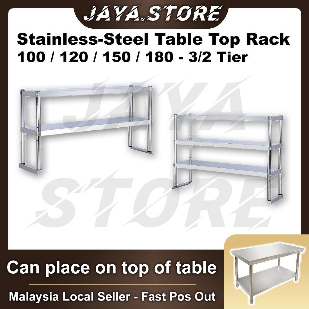 🇲🇾𝙍𝙀𝘼𝘿𝙔 𝙎𝙏𝙊𝘾𝙆🇲🇾POS IN 24Hrs🔥 3 Tier / 2 Tier Kitchen Over shelf Rack