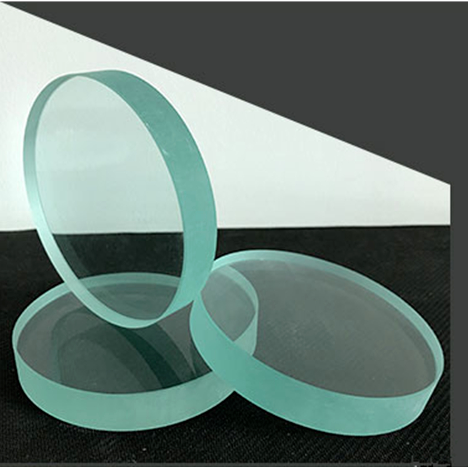 Tempered glass mirror high temperature perspective window flange mirror