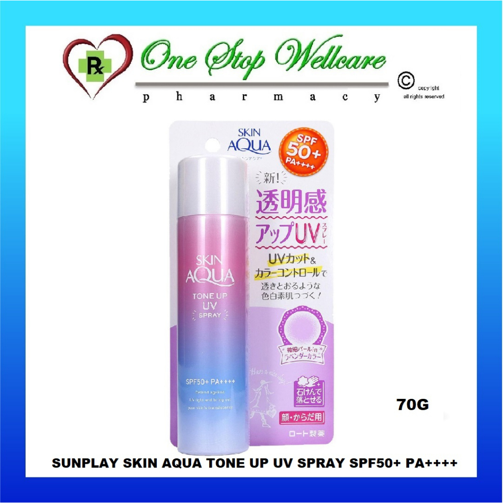 SUNPLAY SKIN AQUA TONE UP UV SPRAY SPF50+ PA++++ 70G | Shopee Malaysia
