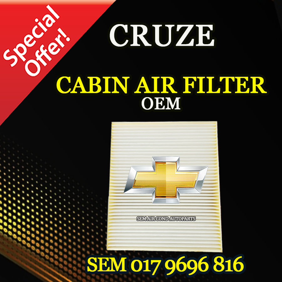 CHEVROLET CRUZE OEM NEW CABIN AIR FILTER (CAR AIRCOND SYSTEM) (BLOWER