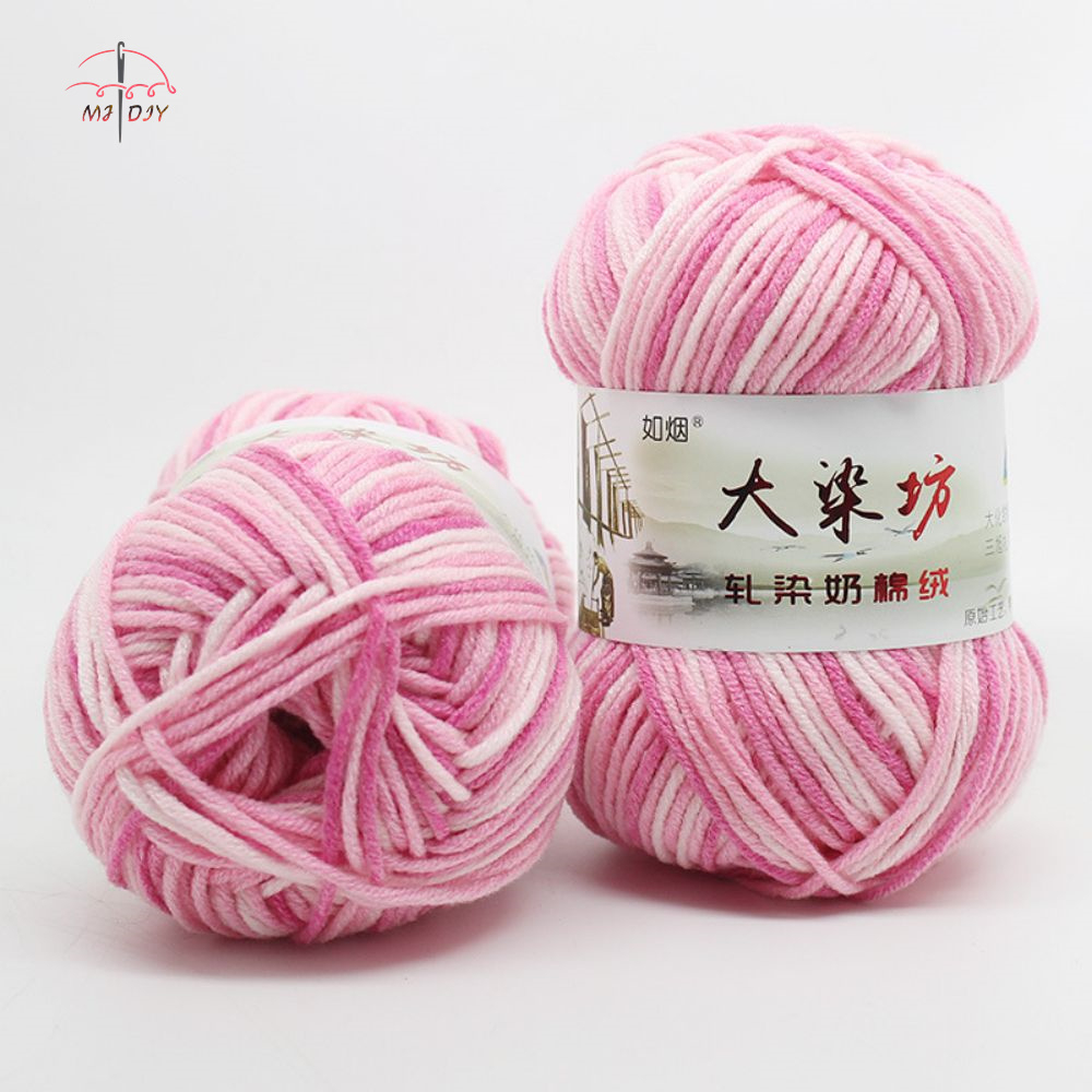 5ply Yarn(Mix) Crochet Knitting Yarn 5 Ply Milk Cotton Benang Kait/Yarn ...