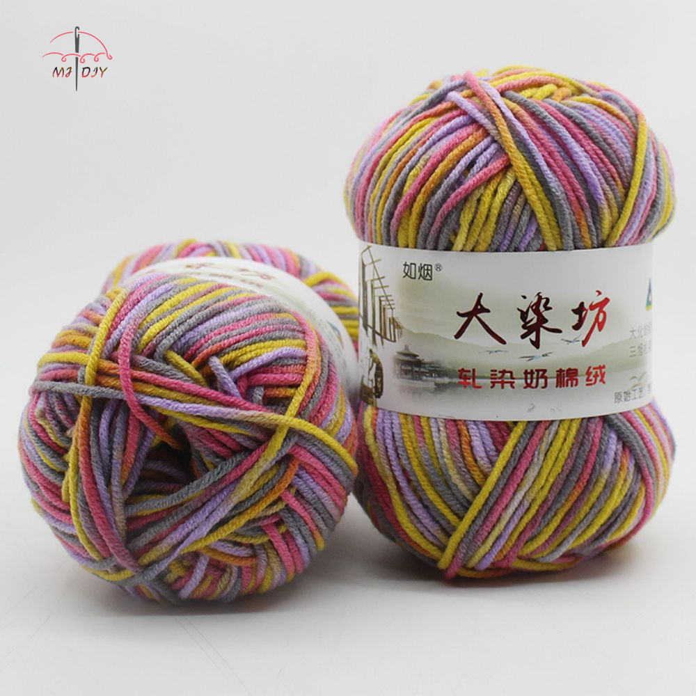 5ply Yarn(Mix) Crochet Knitting Yarn 5 Ply Milk Cotton Benang Kait/Yarn ...