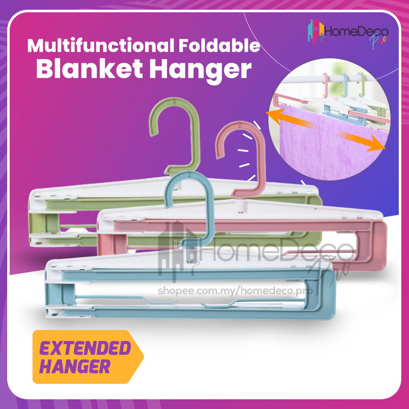 Extendable Multipurpose Plastic Clothes Hanger Towel Hanger Home Bed