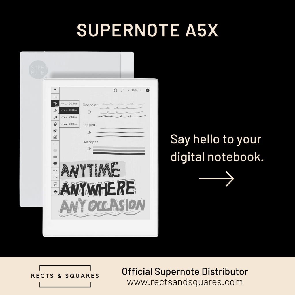 Supernote A5X (Device Only) Stylus and Folio Sold Separately Shopee