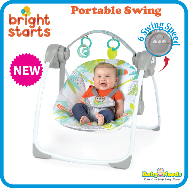 Bright Starts Rainforest Viber Baby Portable Swing Shopee Malaysia
