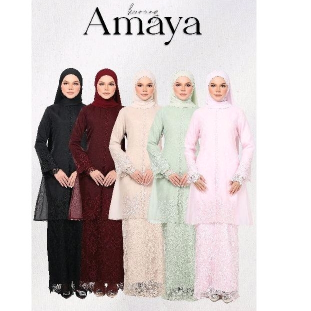 HIJABISTAHUB KLASIK RAYA 2023 NEW COLLECTION AMAYA KEBAYA 2 IN 1 DRESS ...
