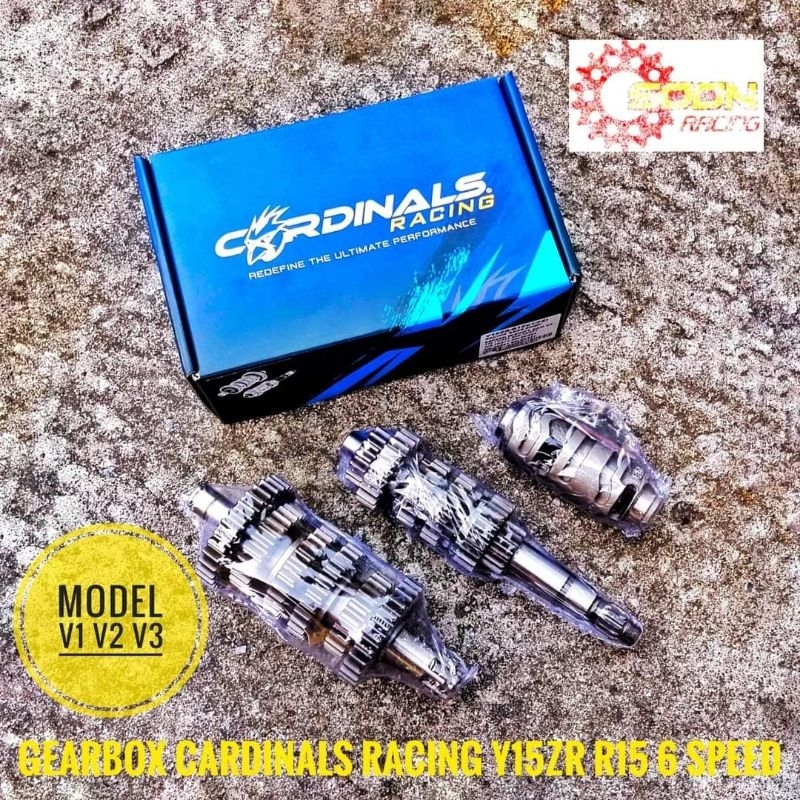 Y15ZR GEARBOX CARDINALS RACING 6 SPEED SET V1 V2 V3 SHIFT GEAR YAMAHA