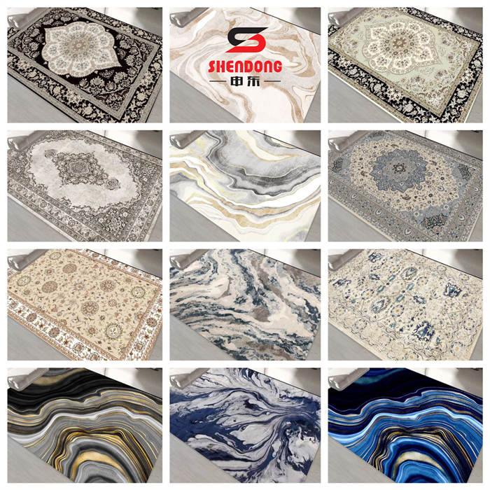 L (180*120cm) Crystal Velvet Carpet 5 D / Floor mat / Rugs/ Carpets