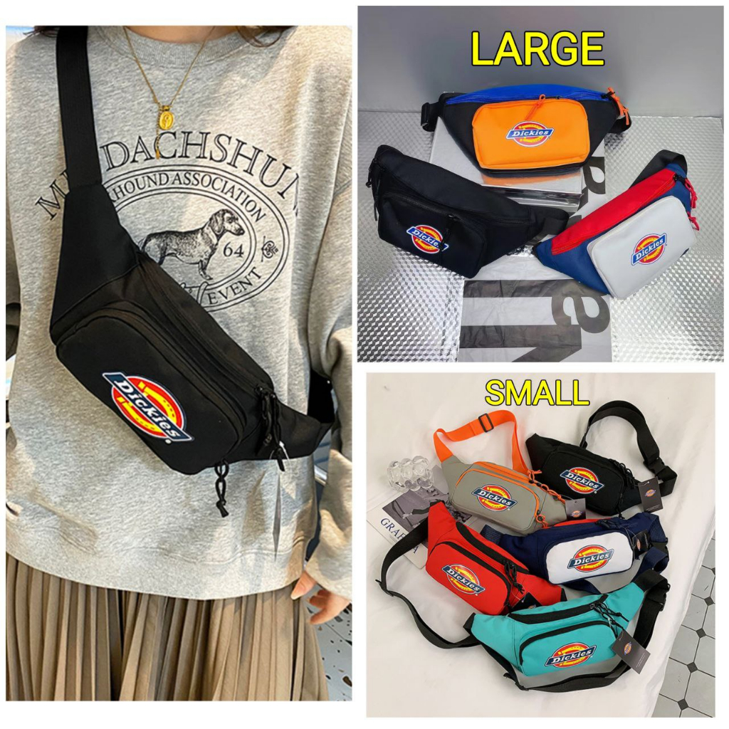D) High quality Large Volume Dickie Waist Bag Chest Bag Shopee Malaysia