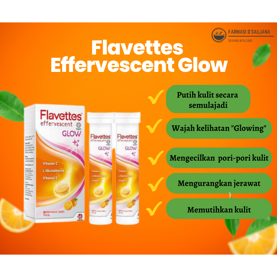 🔥7.7 SHOCKING SALE!!🔥 FLAVETTES EFFERVESCENT GLOW 2X15's/15's [VITAMIN ...